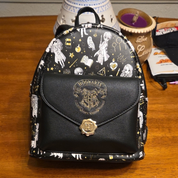 Loungefly Handbags - Loungefly Harry Potter Magical Elements Print Double Strap Shoulder Bag Purse